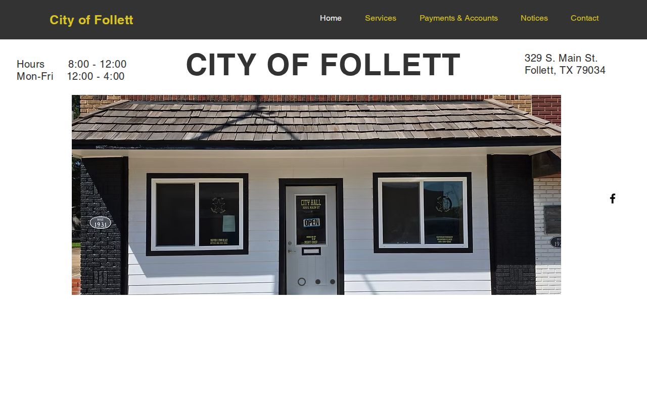 Follett criminal records starting point in Lipscomb County on the official city homepage